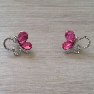 Y2K Pink Butterfly Earrings